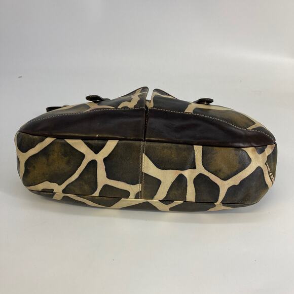DOONEY & BOURKE ANIMAL PRINT LEATHER SHOULDER BAG (ASIS) - Picture 8 of 16